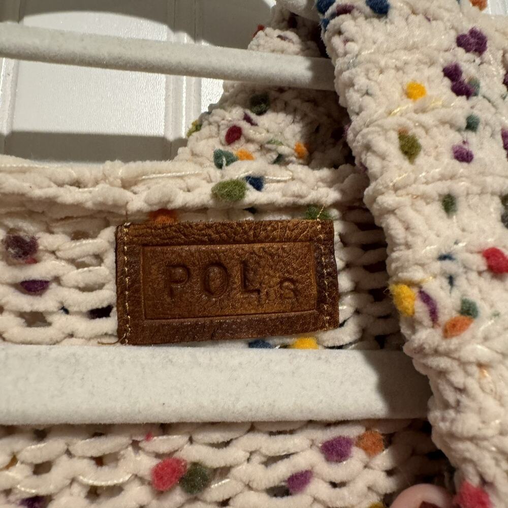 POL Cream Rainbow Confetti Hooded Sweater Size Small - Picture 4 of 6